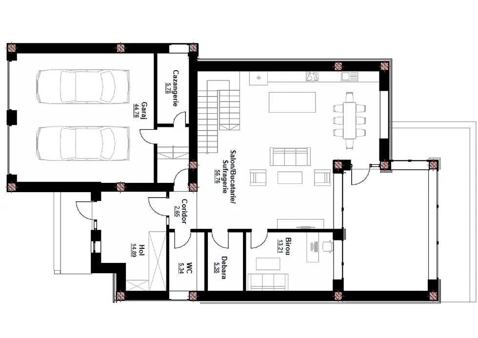 A modern, balanced, and bright home